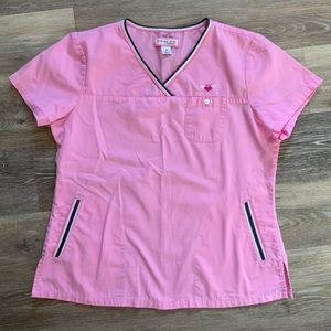 KOI scrub top M pink